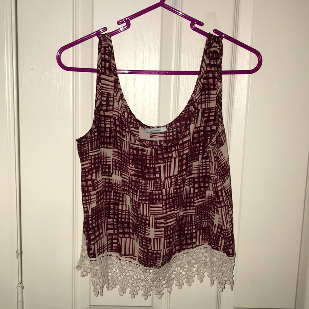 Red crop/tank top!!
